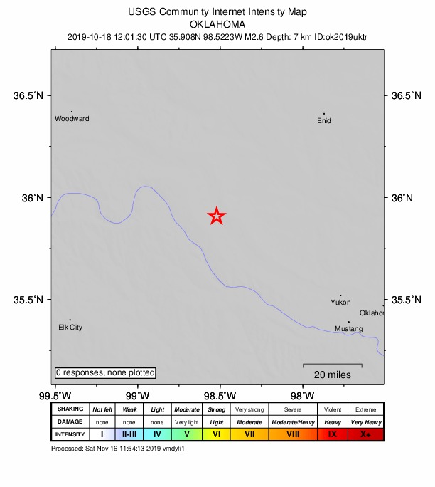 Did You Feel It? map: shaking reported by the public