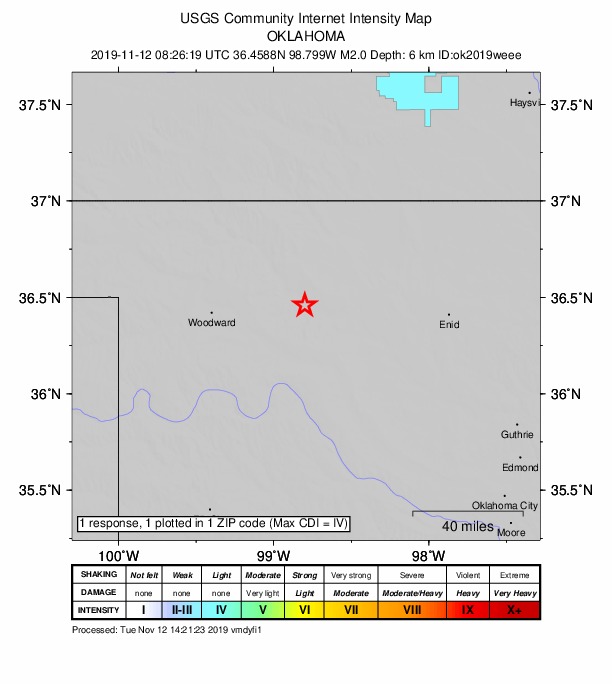 Did You Feel It? map: shaking reported by the public