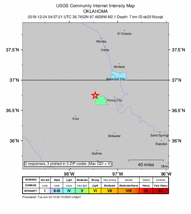 Did You Feel It? map: shaking reported by the public