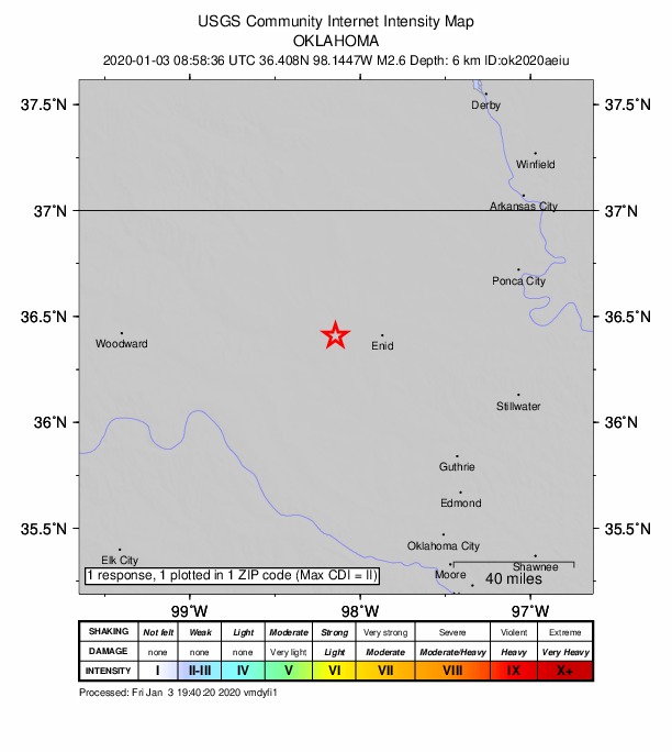 Did You Feel It? map: shaking reported by the public