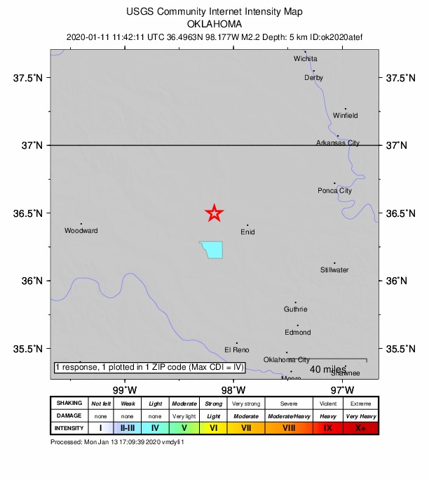 Did You Feel It? map: shaking reported by the public