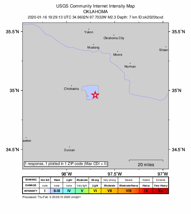Did You Feel It? map: shaking reported by the public