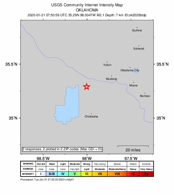 Did You Feel It? map: shaking reported by the public