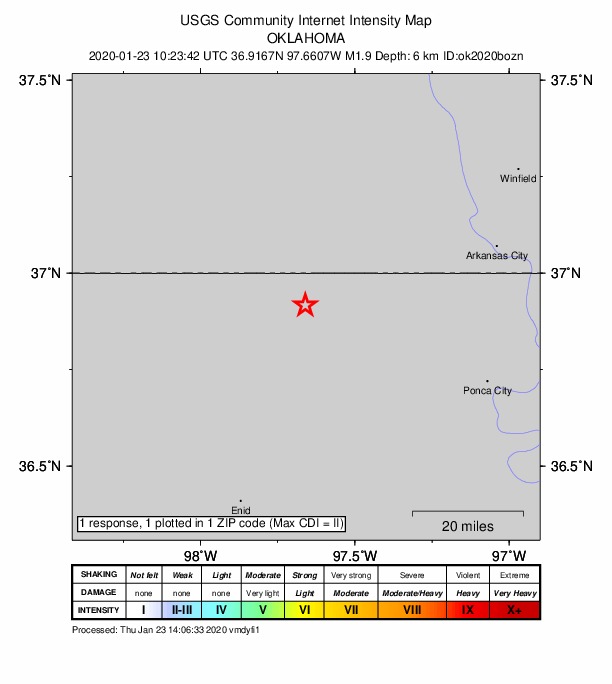 Did You Feel It? map: shaking reported by the public