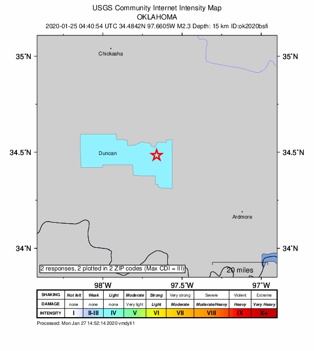 Did You Feel It? map: shaking reported by the public