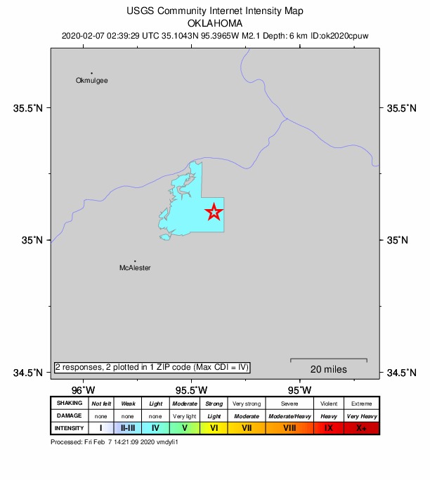 Did You Feel It? map: shaking reported by the public
