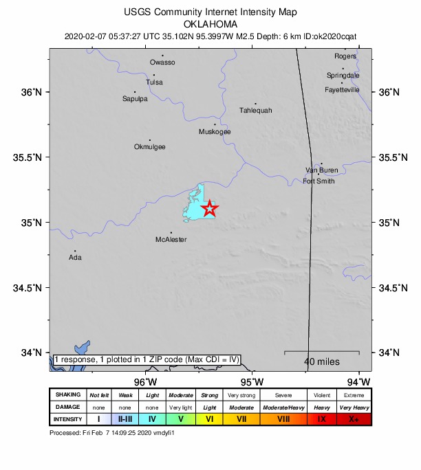Did You Feel It? map: shaking reported by the public