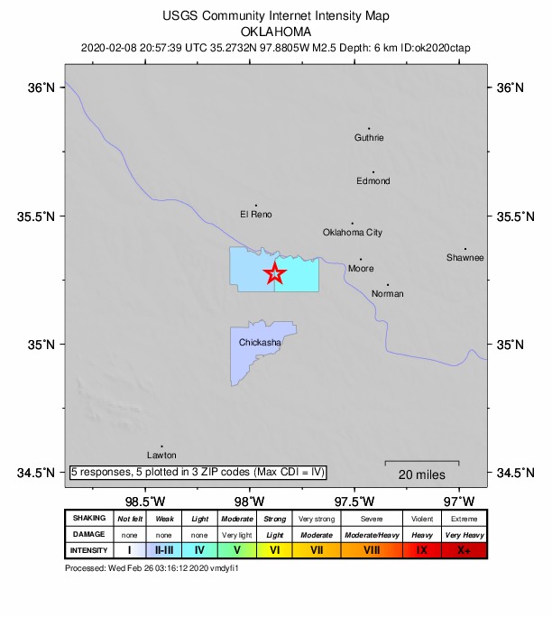 Did You Feel It? map: shaking reported by the public