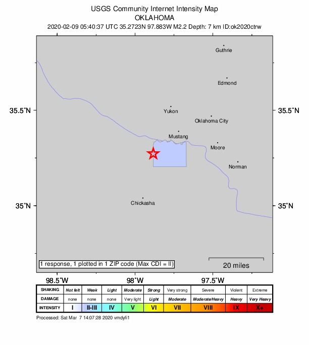 Did You Feel It? map: shaking reported by the public