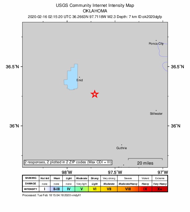 Did You Feel It? map: shaking reported by the public