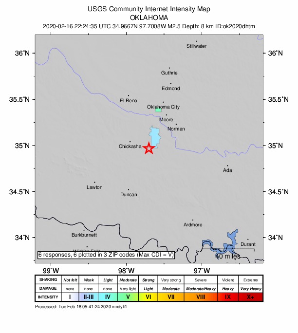 Did You Feel It? map: shaking reported by the public