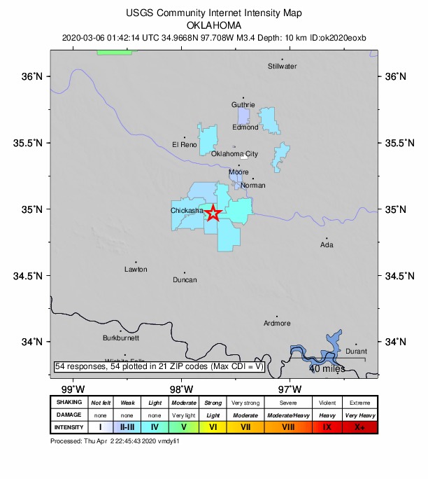 Did You Feel It? map: shaking reported by the public