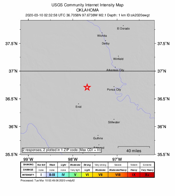 Did You Feel It? map: shaking reported by the public