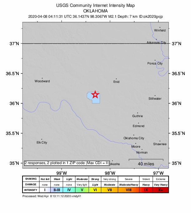 Did You Feel It? map: shaking reported by the public