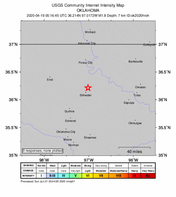 Did You Feel It? map: shaking reported by the public