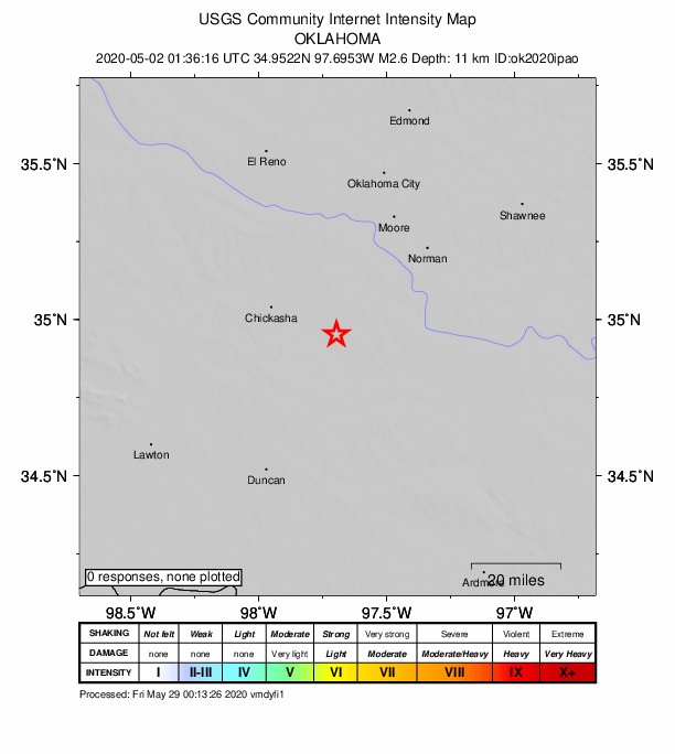 Did You Feel It? map: shaking reported by the public