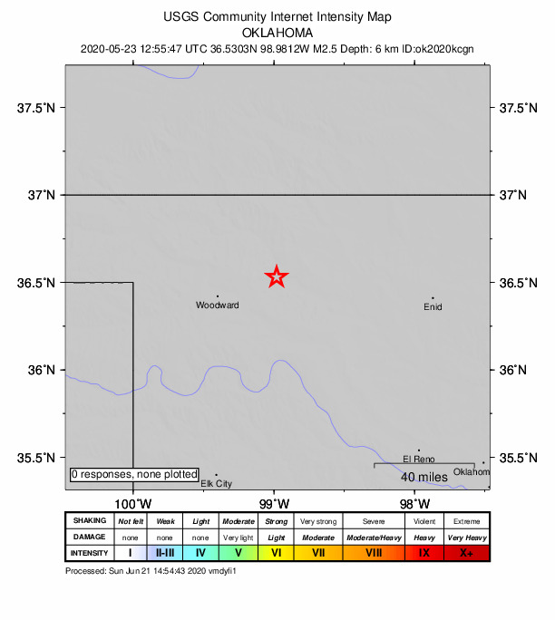 Did You Feel It? map: shaking reported by the public