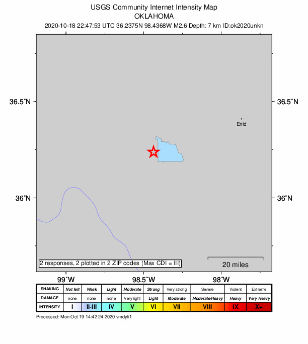 Did You Feel It? map: shaking reported by the public