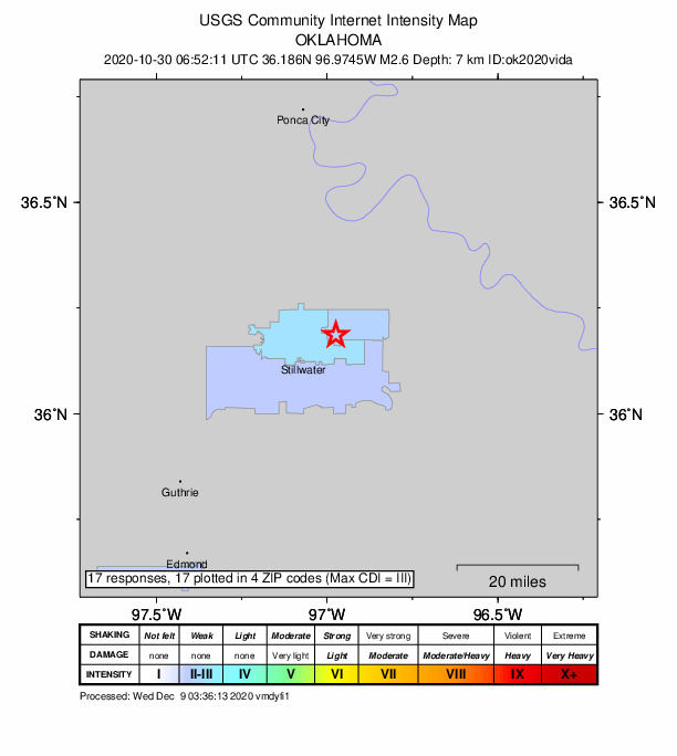 Did You Feel It? map: shaking reported by the public