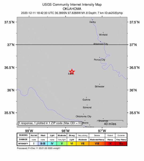 Did You Feel It? map: shaking reported by the public