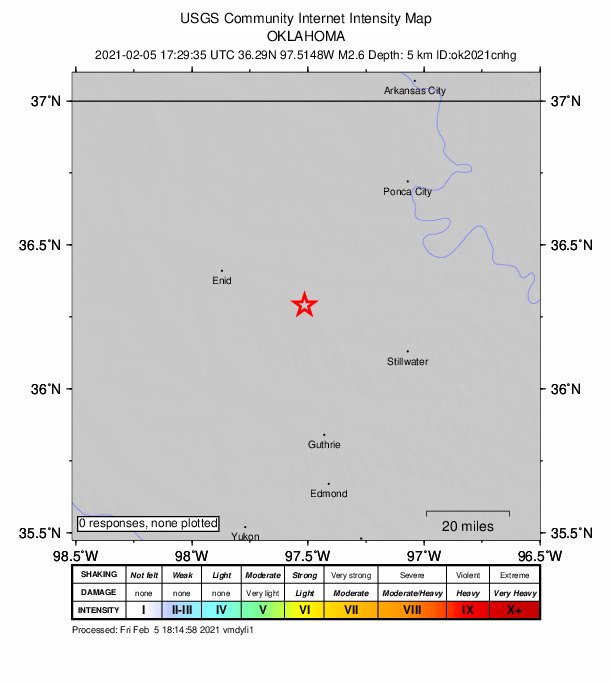 Did You Feel It? map: shaking reported by the public