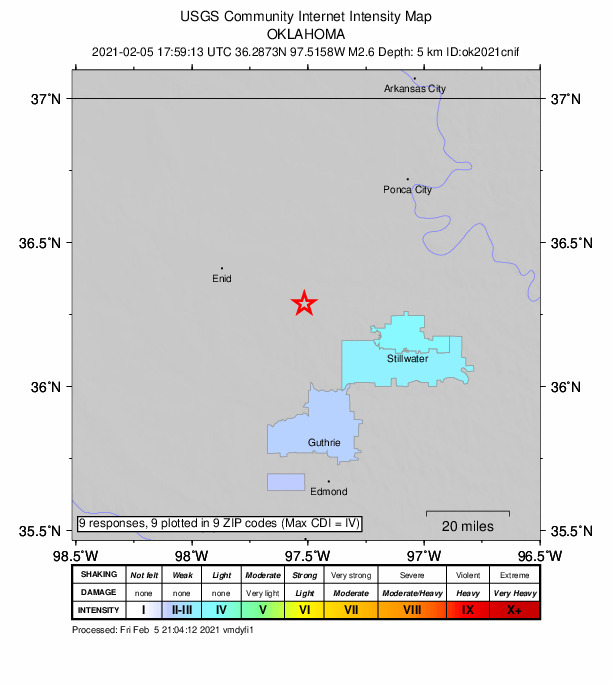 Did You Feel It? map: shaking reported by the public