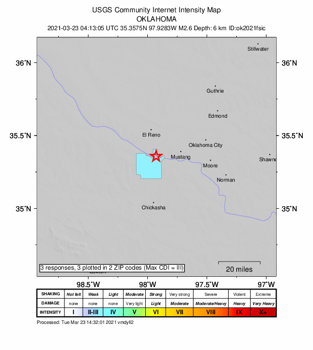 Did You Feel It? map: shaking reported by the public