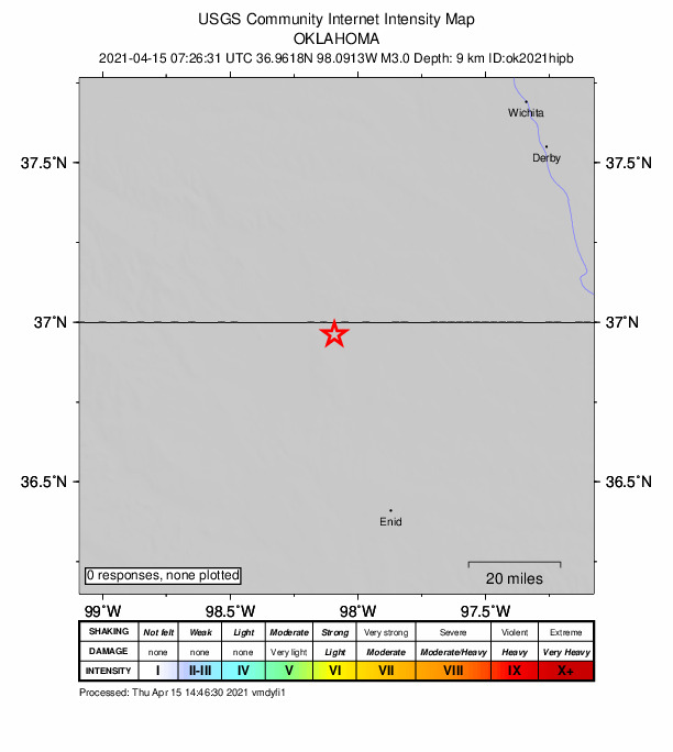 Did You Feel It? map: shaking reported by the public