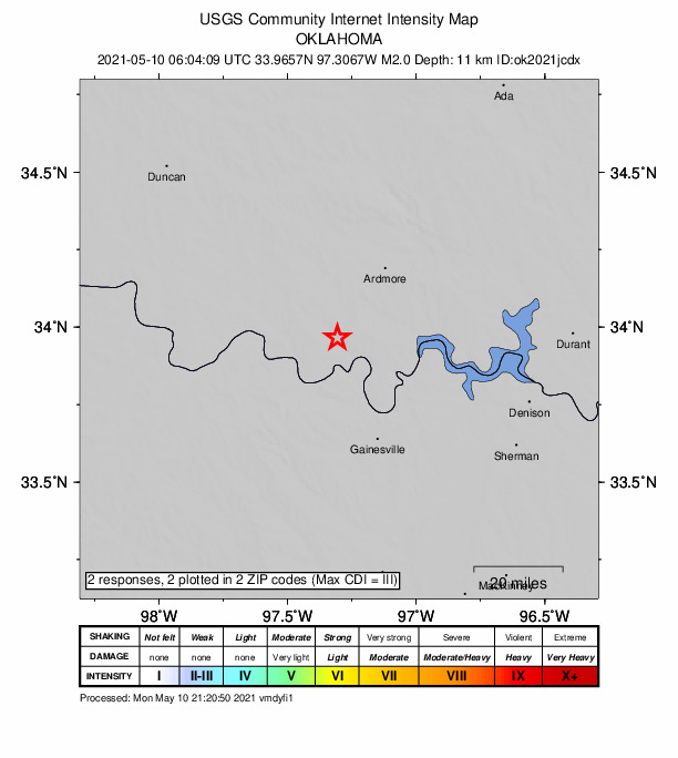 Did You Feel It? map: shaking reported by the public
