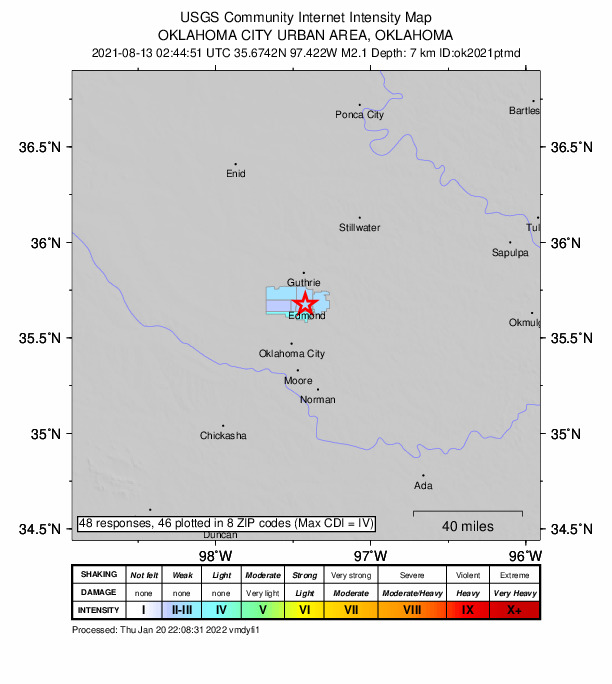 Did You Feel It? map: shaking reported by the public