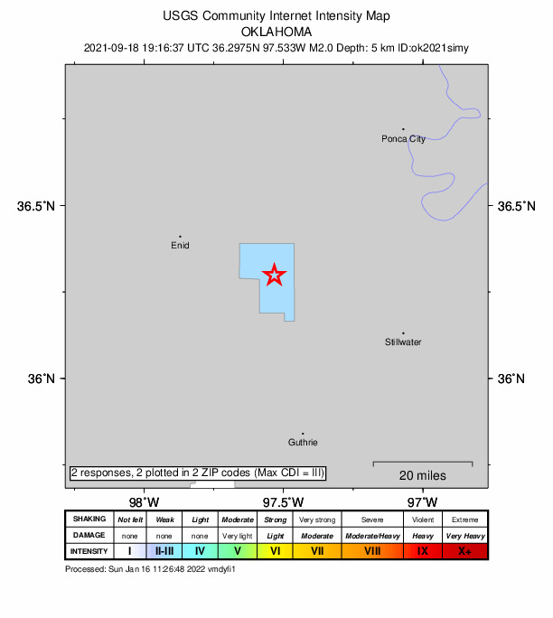 Did You Feel It? map: shaking reported by the public