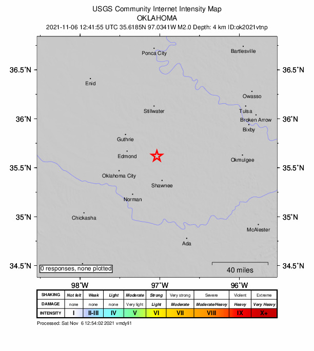 Did You Feel It? map: shaking reported by the public