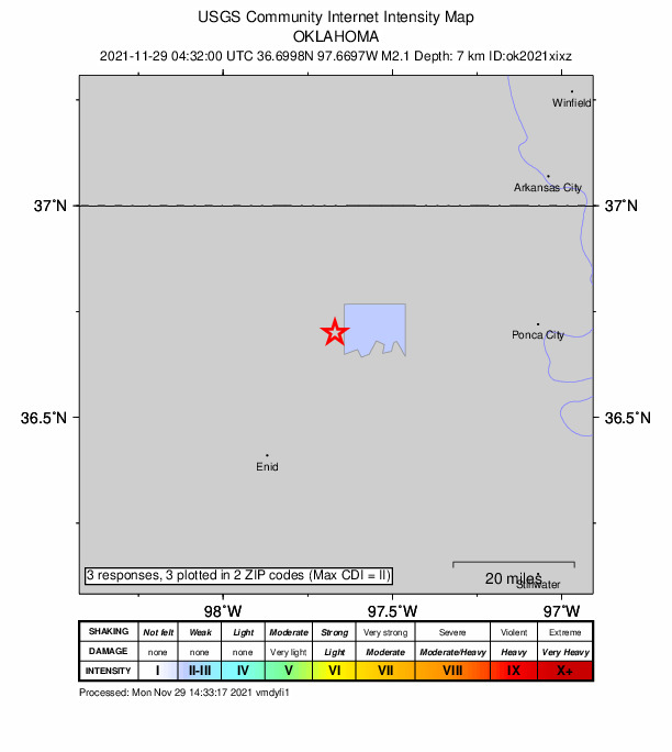 Did You Feel It? map: shaking reported by the public
