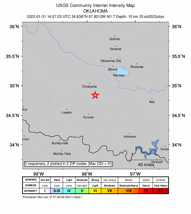 Did You Feel It? map: shaking reported by the public
