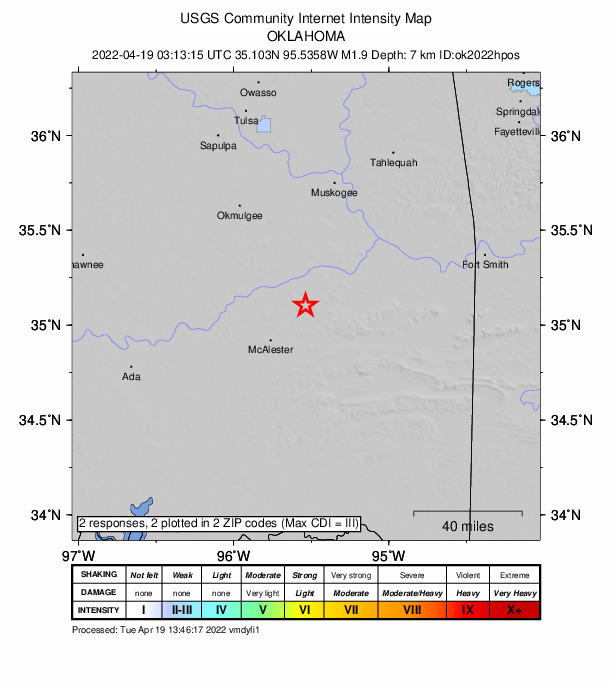 Did You Feel It? map: shaking reported by the public