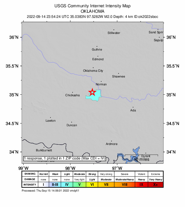 Did You Feel It? map: shaking reported by the public