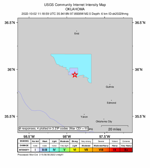 Did You Feel It? map: shaking reported by the public