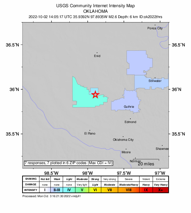 Did You Feel It? map: shaking reported by the public