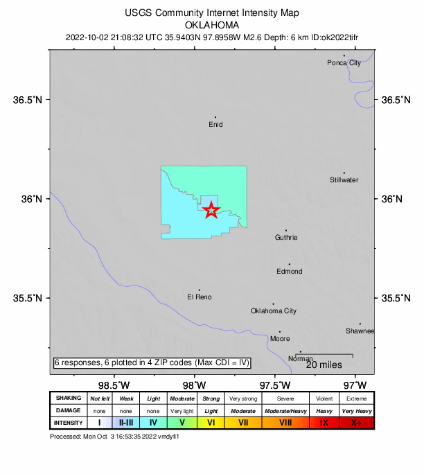 Did You Feel It? map: shaking reported by the public