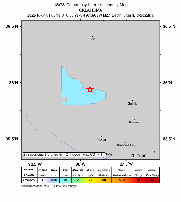 Did You Feel It? map: shaking reported by the public