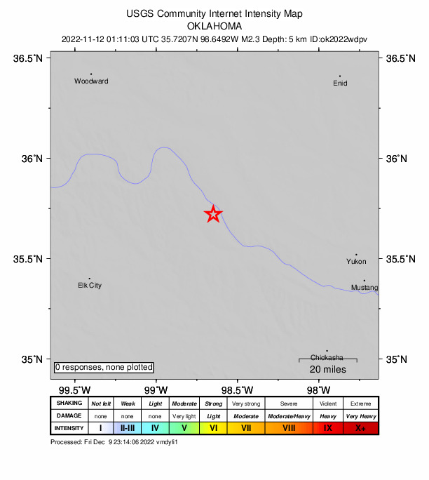 Did You Feel It? map: shaking reported by the public