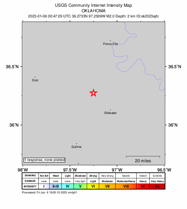 Did You Feel It? map: shaking reported by the public