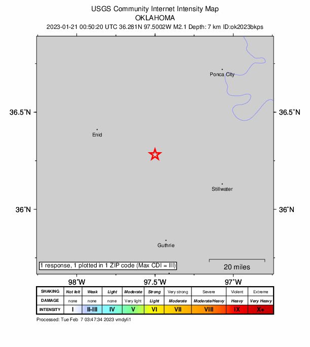 Did You Feel It? map: shaking reported by the public