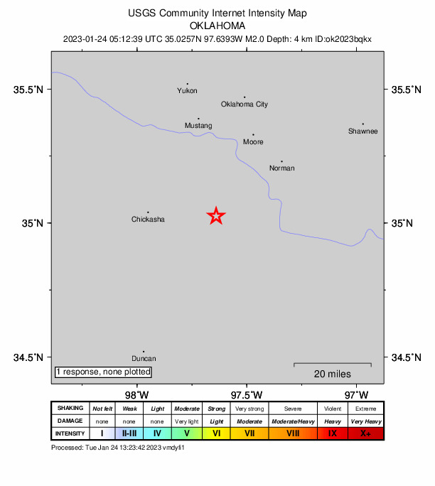 Did You Feel It? map: shaking reported by the public