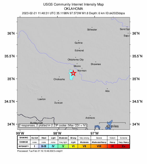 Did You Feel It? map: shaking reported by the public
