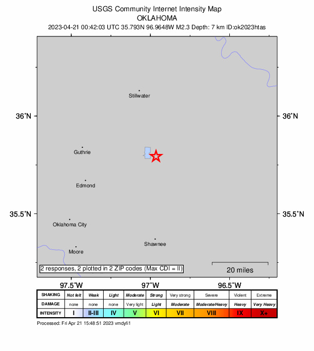 Did You Feel It? map: shaking reported by the public