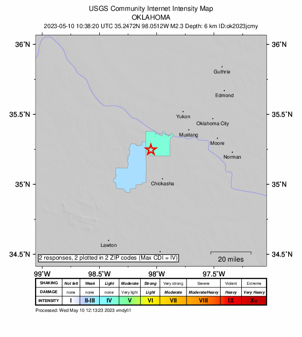 Did You Feel It? map: shaking reported by the public