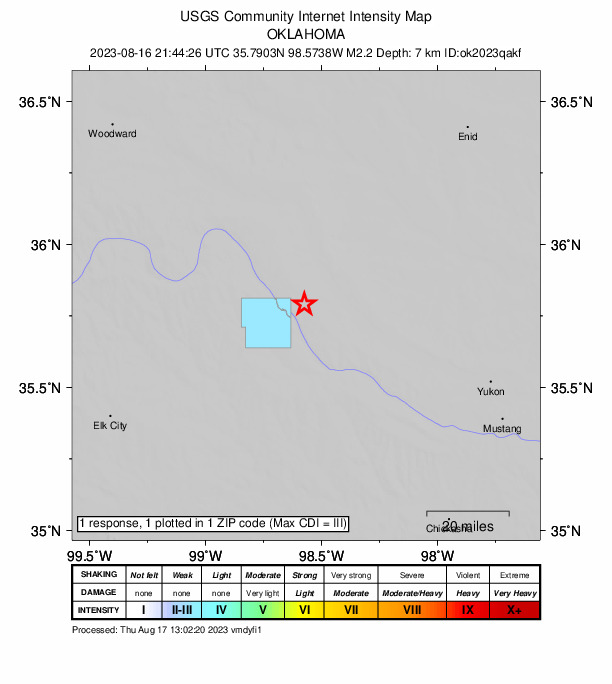 Did You Feel It? map: shaking reported by the public