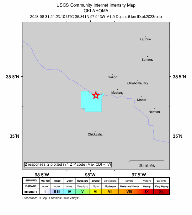 Did You Feel It? map: shaking reported by the public