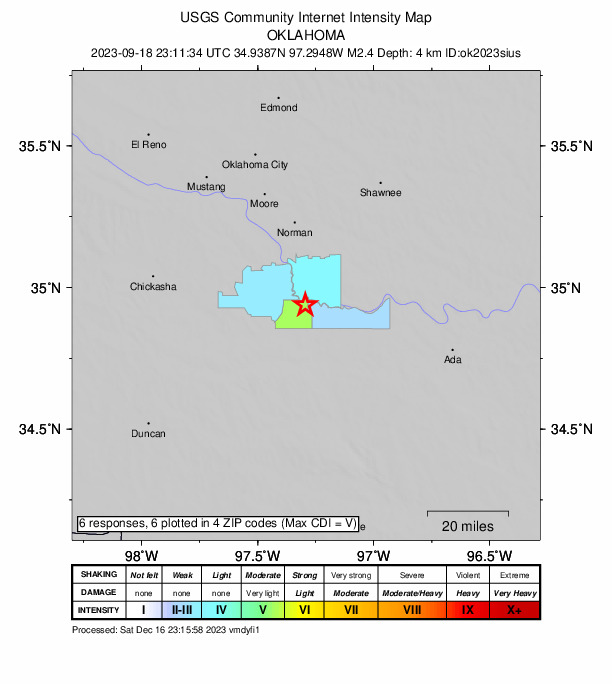 Did You Feel It? map: shaking reported by the public